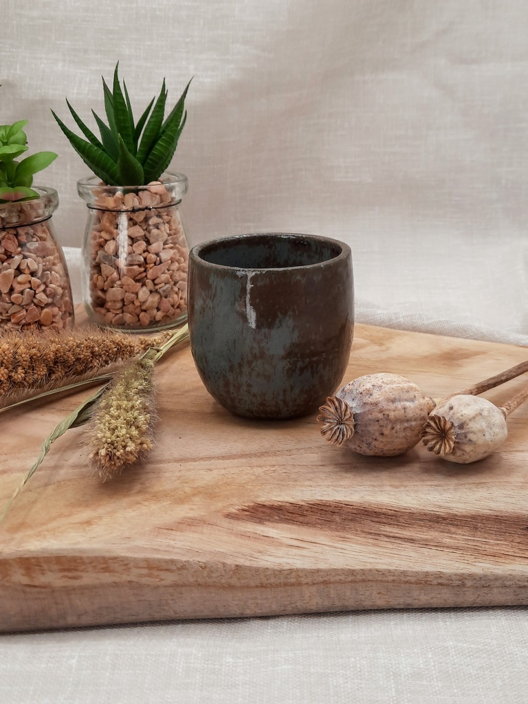 Tasse à espresso vert-gris