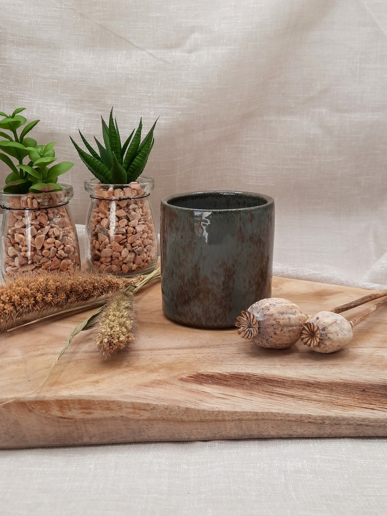 Tasse droite vert-gris