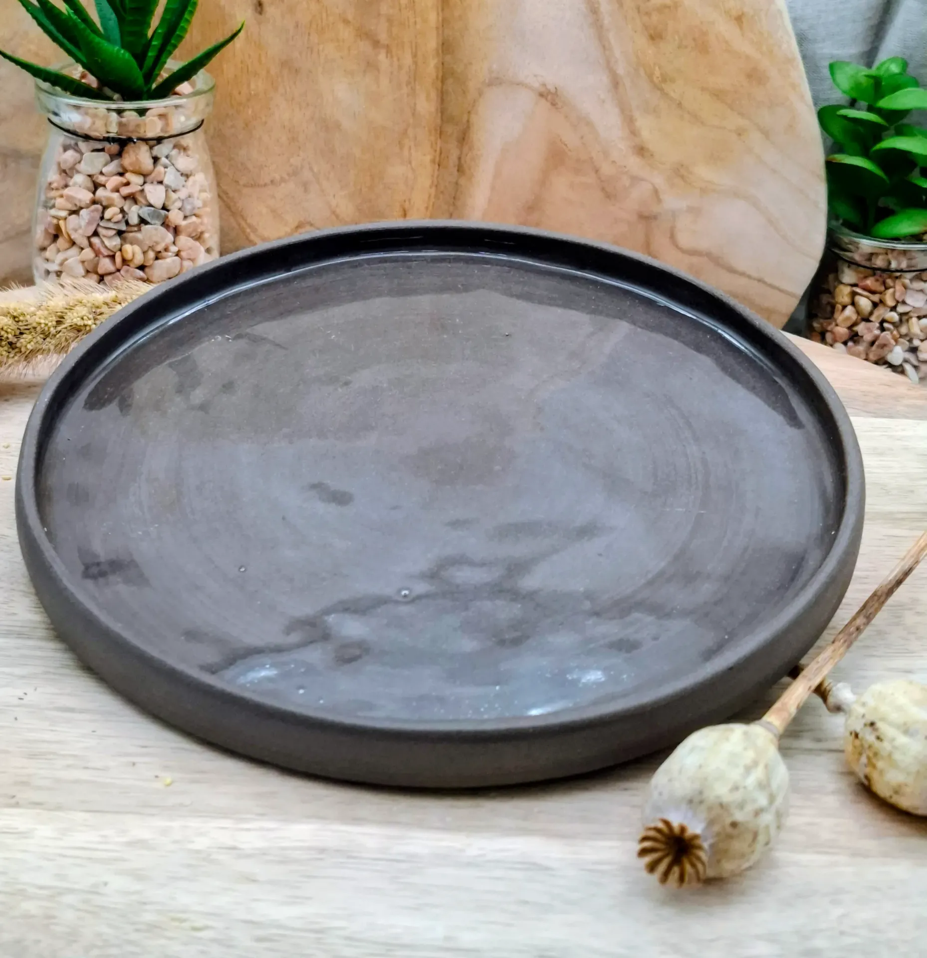 ASSIETTE PLATE GRANDE AGATHE 116 transparent 25cm