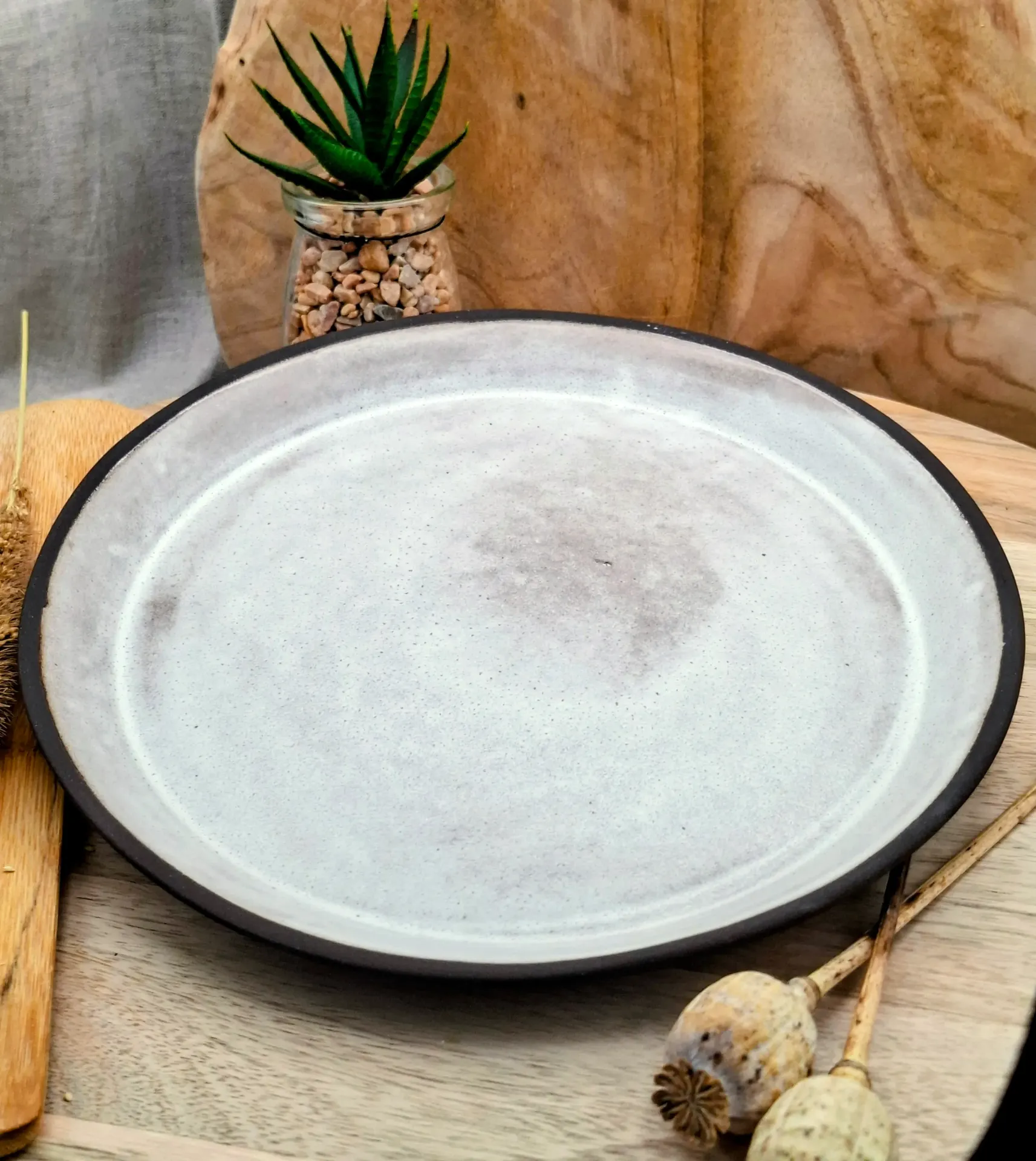 ASSIETTE PLATE PETITE PYRAMIDE PRNI blanc 20cm