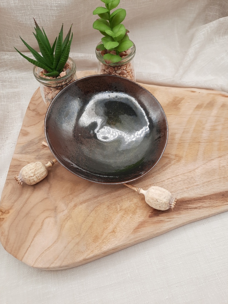 Petite coupelle brun irisé