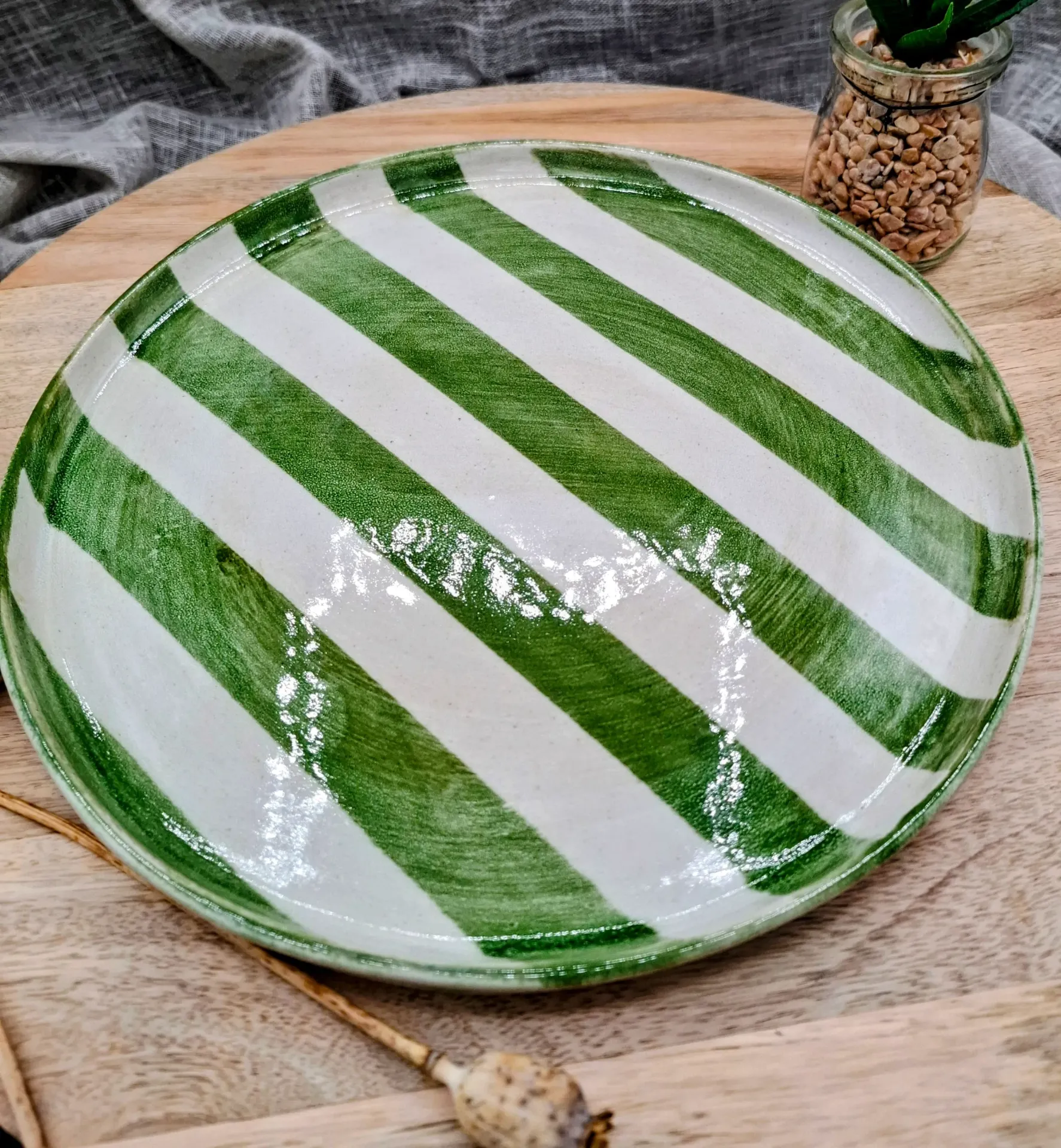 ASSIETTE PLATE GRANDE BELLA JUICE DFS VERT