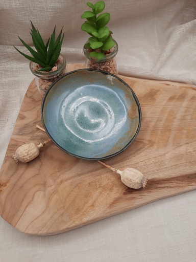 Petite coupelle noir-bleu lagon